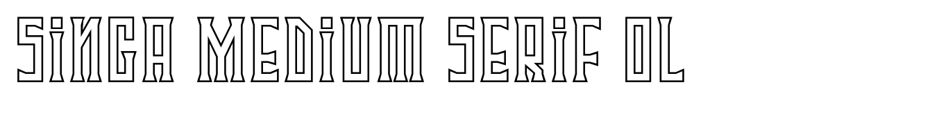 Singa Medium Serif OL
